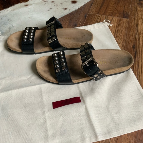 Prada Stud Leather Sandals - Picture 11 of 11